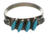Native American Zuni Turquoise Needlepoint Ring Size 7-1/4 EX27303